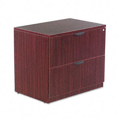 Picture of Alera VA51-3622MY Valencia Series Two-Drawer Lateral File- 34w x 22 3/4d x 29 1/2h- Mahogany