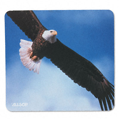 Picture of Allsop 29303 Mousepad- Nonskid TechGrip Surface- 9 x 10- Bald Eagle