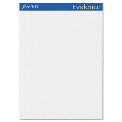 Picture of Ampad 20-620 Evidence Pastels Pads- Legal/Wide Rule- Ltr- Gray- 50-Sheet Pads/Pack- Dozen