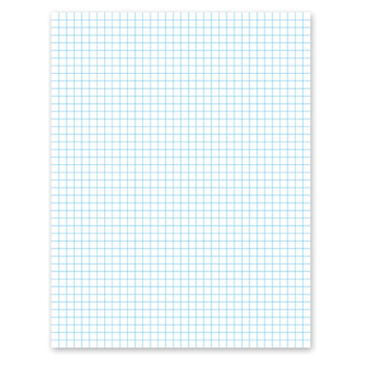 Picture of Ampad 22-000 20lb Quadrille Pad w/4 Squares/Inch- Ltr- White- 1 50-Sheet Pad