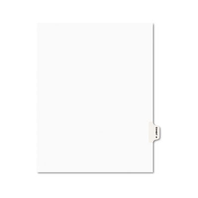 Picture of Avery 01378 Preprinted Legal Side Tab Dividers- Exhibit H- Letter- White- 25/Pack