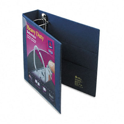 Picture of Avery 79802 Nonstick Heavy-Duty EZD Reference View Binder- 2&amp;quot; Capacity- Navy Blue