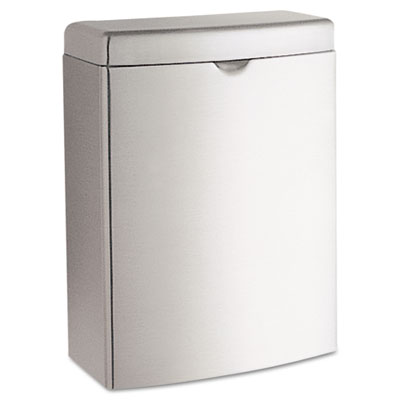 Picture of Bobrick 270 Contura Receptacle- Rectangular- Stainless Steel- 1 gal