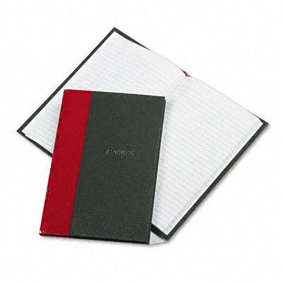 Picture of Boorum &amp; Pease 96304 Record/Account Book- Black/Red Cover- 144 Pages- 7 7/8 x 5 1/4