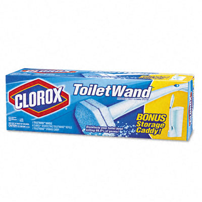 Picture of Clorox 03191 Toilet Wand Kit w/Caddy & 6 Refill Heads