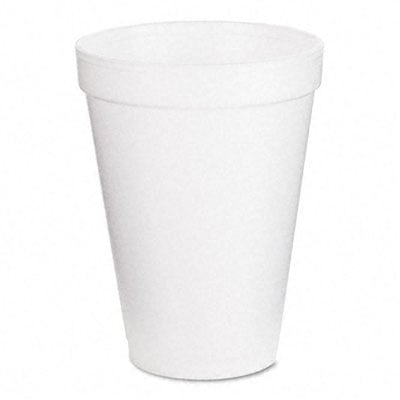 Picture of Dart 12J12 Drink Foam Cups- 12 oz.- White- 40 Bags of 25/Carton