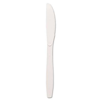 Heavyweight Plastic Knives - White - 1000 Count - Durable Polystyrene