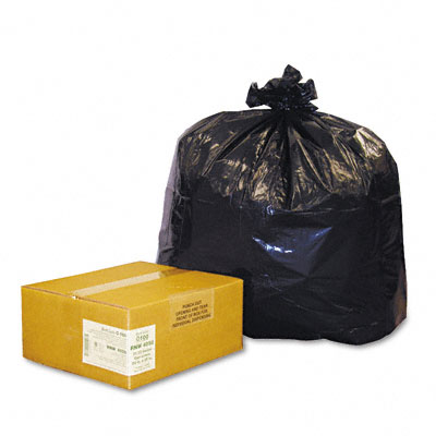 Picture of Earthsense Commercial RNW4050 Can Liners- 33 gal- 1.25mil- 33 x 39- Black- 100/Carton