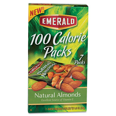 Picture of Emerald 34325 100 Calorie Pack All Natural Almonds- .63 oz Packs- 7 Packs/Box