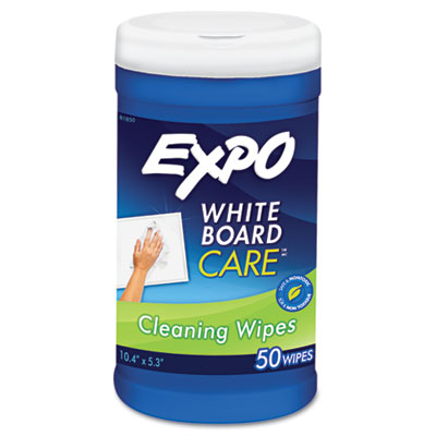Picture of EXPO 81850 Dry Erase Board Cleaning Wet Wipes- 6 x 9- 50/Container