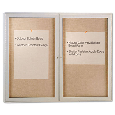 Picture of Ghent PA23648VX181 Enclosed Outdoor Bulletin Board- 48 x 36- Satin Finish