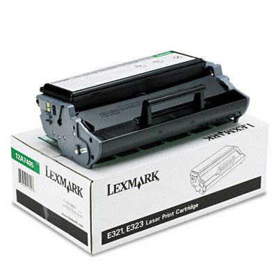 Picture of Lexmark 12A7405 12A7405 High-Yield Toner- 6000 Page-Yield- Black