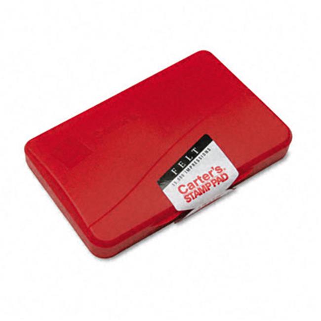 Carter s 21071 Felt Stamp Pad- 4.25w x 2.75d- Red