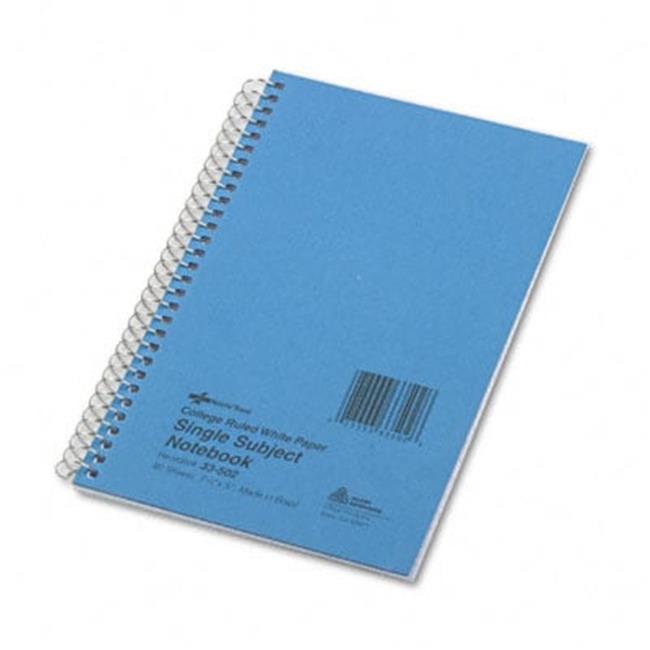 National Brand 33502 Subject Wirebound Notebook- College Rule- 5 x 7-3/4- WE-...