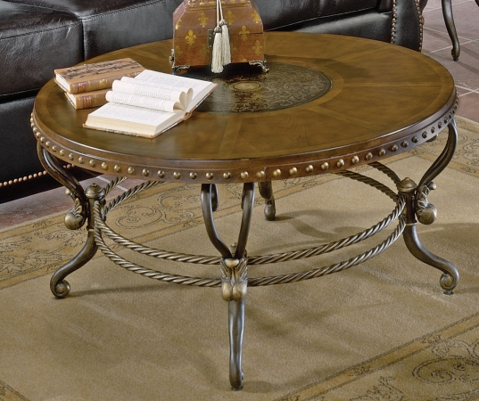 Picture of Home Elegance 5553-01 5553 Series Round Cocktail Table