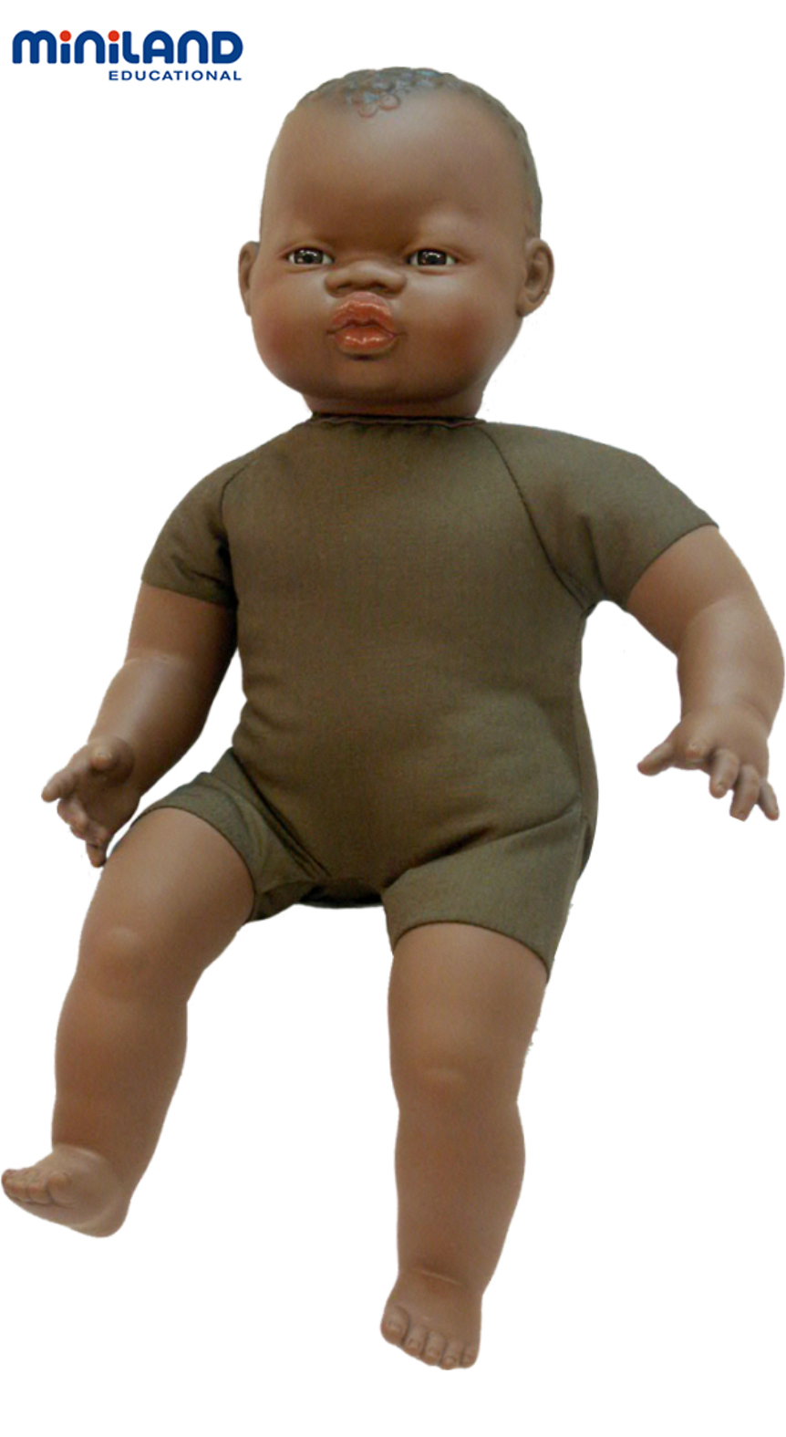 Miniland 31063 Baby Doll African Soft Body Doll 15�"