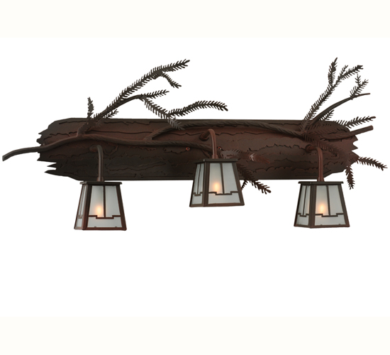 113088 32 in. W Pine Branch 3-Light Vanity Light