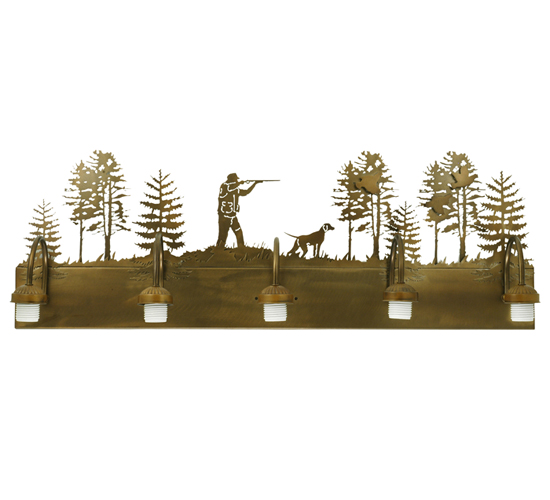 112920 36 in. W Quail Hunter 5 Lights Vanity Light