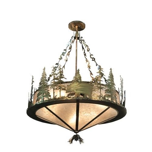 110807 60 in. W Wildlife Inverted Pendant