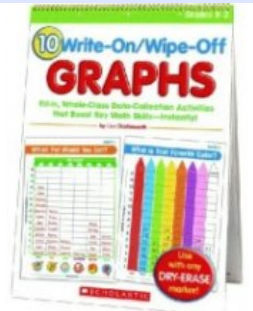Picture of Scholastic 978-0-439-72087-8 10 Write-On-Wipe-Off Graphs Flip Chart