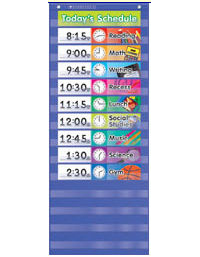 Picture of Teachers Friend 978-0-545-11498-1 Daily Schedule Pocket Chart