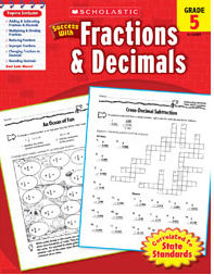Scholastic 978-0-545-20089-9 Scholastic Success with Fractions & Decimals - Grade 5 -  SCHOLASTIC INC