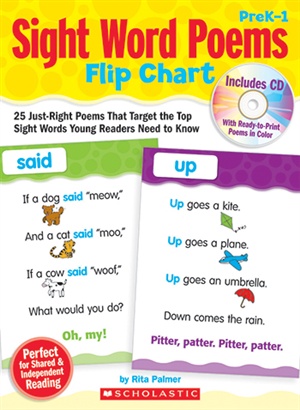 Picture of Scholastic 978-0-545-11594-0 Sight Word Poems Flip Chart