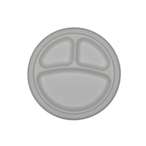 Picture of Asean Corporation P007 10 in. 3 compartment round plate - 500 pcs