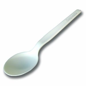 Picture of Asean Corporation CPLA-003 CPLA Compostable Spoon - 1000 pcs