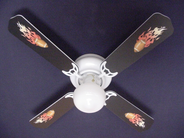Picture of Ceiling Fan Designers 42FAN-KIDS-FFB Flaming Footballs Ceiling Fan 42 in.