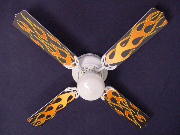 Picture of Ceiling Fan Designers 42FAN-KIDS-KF Flames Ceiling Fan 42 in.