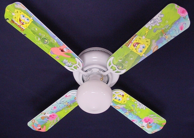 Picture of Ceiling Fan Designers 42FAN-KIDS-SBSP Sponge Bob Square Pants Ceiling Fan 42 in.