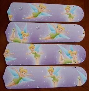 Picture of Ceiling Fan Designers 42SET-DIS-TPFP Tinkerbell Fairy Purple 42 in. Ceiling Fan Blades Only