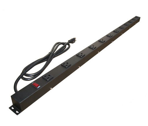 Picture of e-dustry EPS-4126V1 48 in. 12 Outlet Metal Power Strip