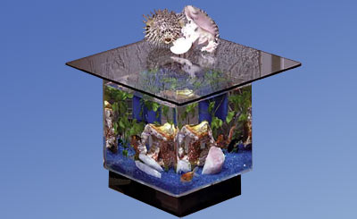 Picture of Midwest Tropical 670 Aqua End Table Aquarium