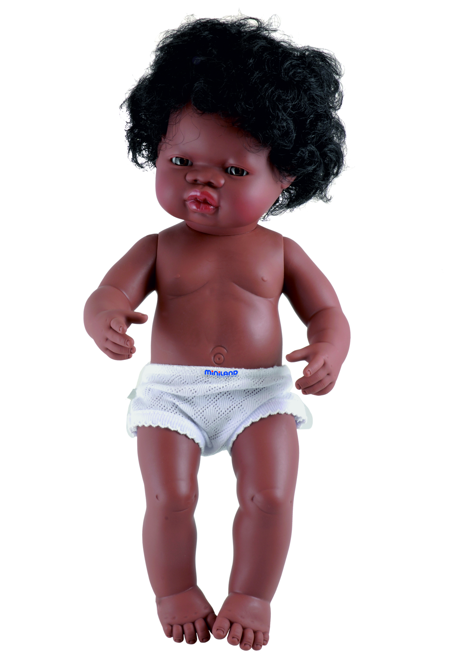 Picture of Miniland 31054 Baby Doll African Girl 15&quot;
