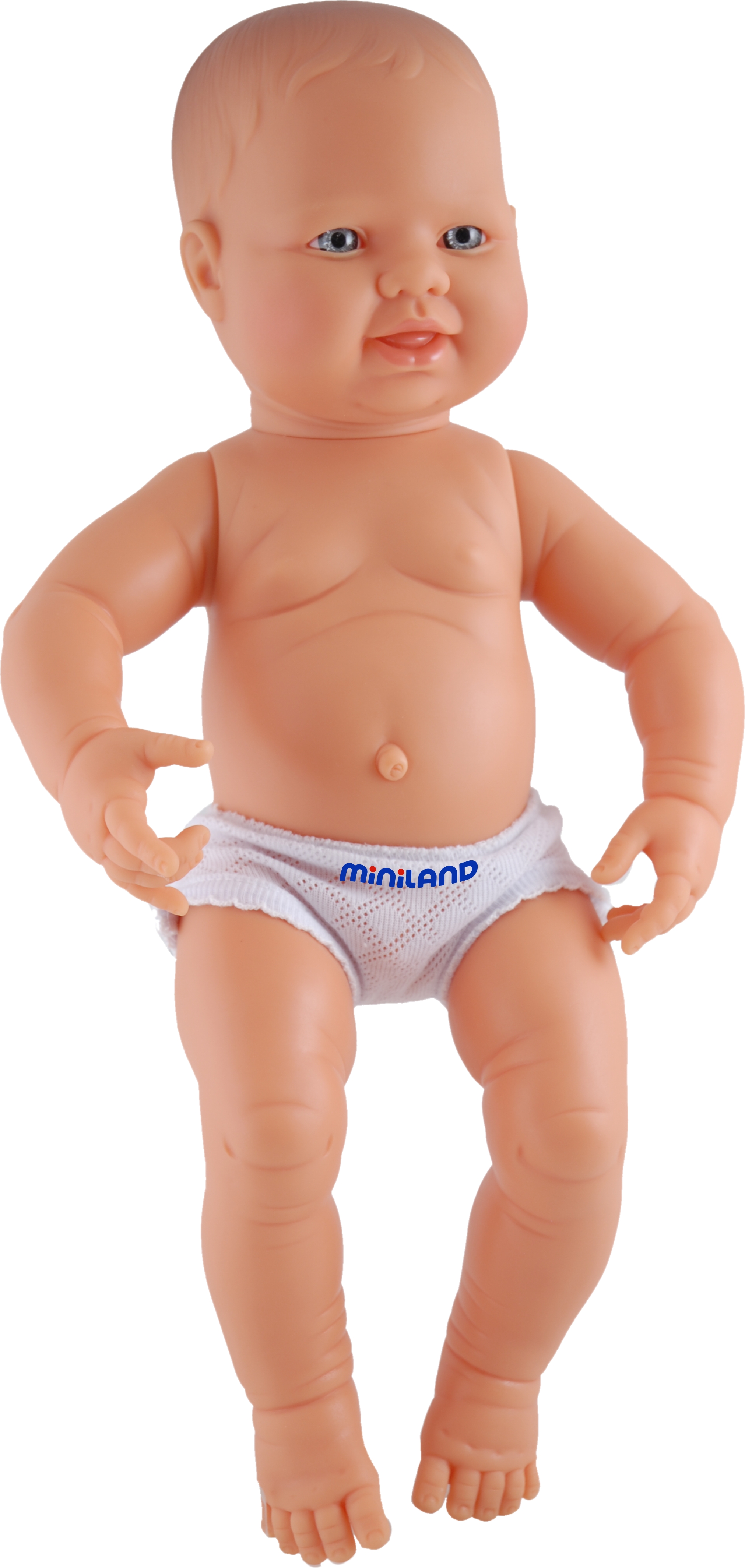 Picture of Miniland 31001 Newborn Baby Doll Caucasian Boy 15&quot;