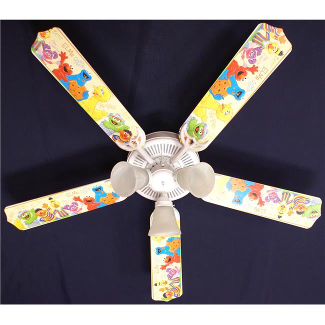 Ceiling Fan Designers 52fan Kids Ssebb Sesame Street Elmo Big Bird