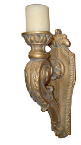 Hickory Manor House Acanthus Wall Sconce, Antique Gold