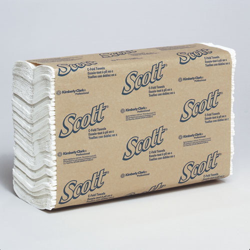 Picture of Kimberly-Clark KCC 01510 Scott C-Fld Twl 13.15X10.13 1P white 12/200