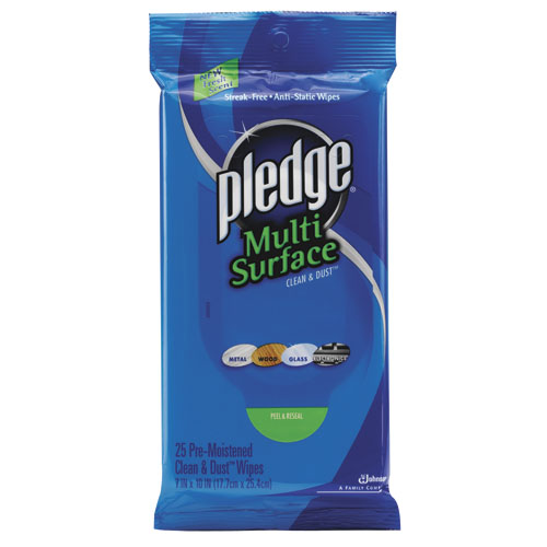 Picture of Diversey- Inc DRK CB214629 Pledge Multi-Surf Wipes 12/25&amp;apos;S