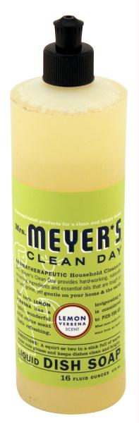 Picture of Mrs Meyers Clean Day MRM-64581P3 Liquid Dishwashing Soap- Lemon Verbena- Multi-packs Contain Three 16 oz Bottles