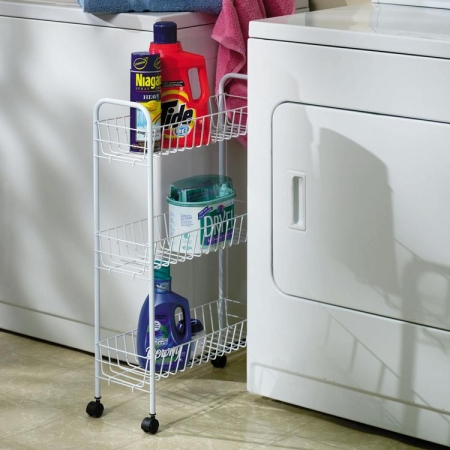 Picture of Home Essentials 05121 3-Tier Storage Cart-White