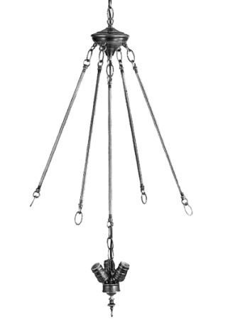 21045 42 in. H 3-Light Cluster Invent with 4x24 in. Rods