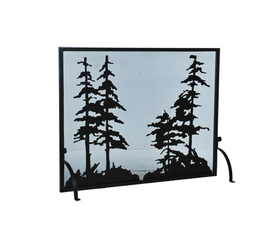 109441 50 in. W X 38 in. H Tall Pines Fireplace Screen