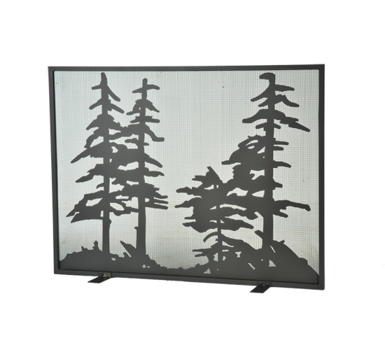 111045 44 in. W x 33 in. H Tall Pines Fireplace Screen