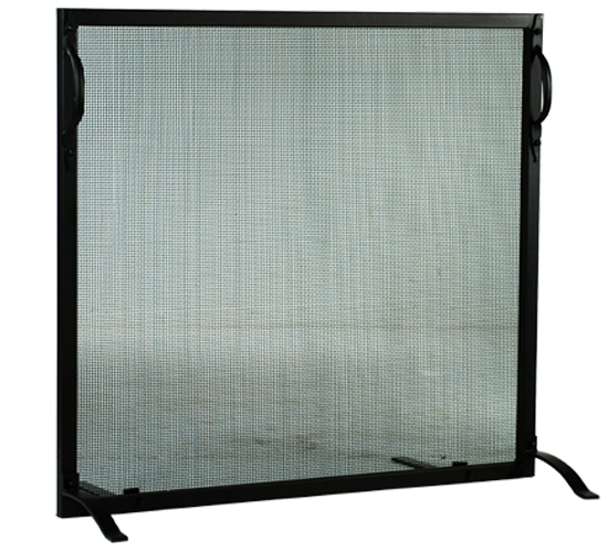 112364 33 in. W x 30 in. H Simple Fireplace Screen