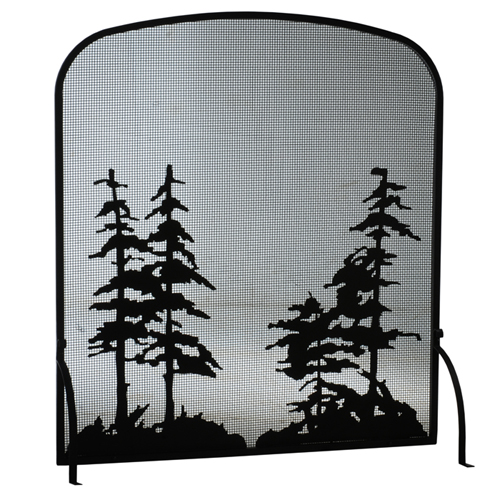 114128 40 in. W x 44 in. H Tall Pines Arched Fireplace Screen