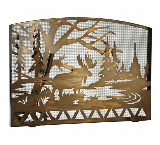 113069 Moose Fire Screen