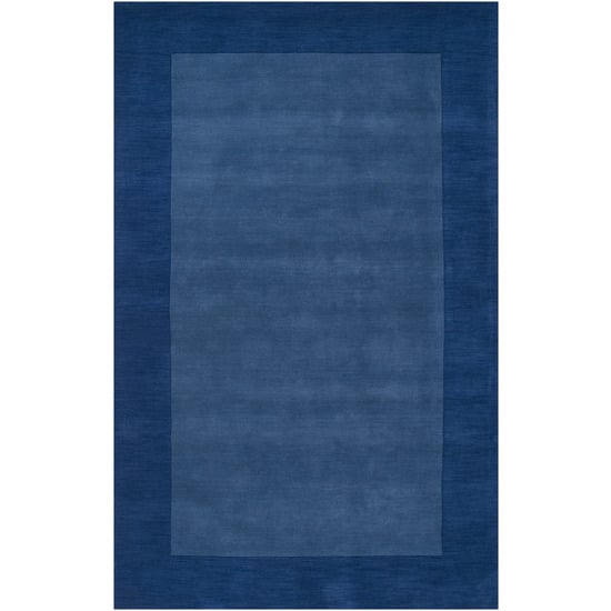 M308-7696 Mystique Rug- 100 Pct Wool- Hand Crafted- Blue- 76X96 -  Livabliss